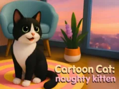 Spel Cartoon Сat: naughty kitten på nätet