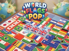Spel World Flags Pop på nätet