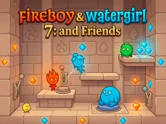 Spel Fireboy & Watergirl 7: and Friends på nätet