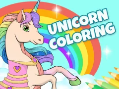 Spel Unicorn Dress Up Coloring Book på nätet