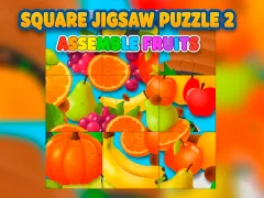Spel Square jigsaw Puzzle 2 - Assemble Fruits på nätet