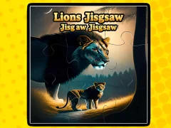 Spel Lions Jigsaw Jigsaw på nätet