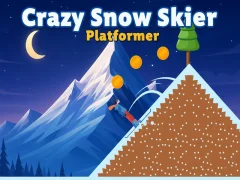 Spel Crazy Snow Skier: Platformer på nätet