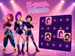 Spel K-pop. Memo på nätet
