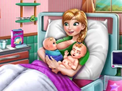 Spel Ice Princess Twins Birth på nätet