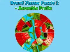 Spel Round jigsaw Puzzle 2 - Assemble Fruits på nätet