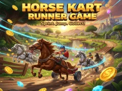 Spel Horse Kart Runner Game på nätet