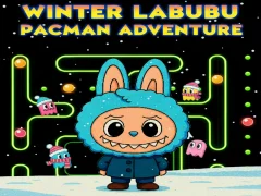 Spel Winter Labubu Pacman Adventure på nätet