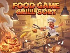 Spel Food Game Grill Sort på nätet