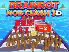 Spel Brainrot Mob Clash 3D på nätet