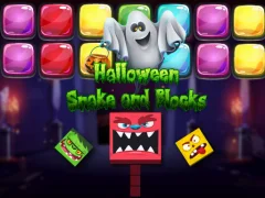 Spel Halloween Snake and Blocks på nätet