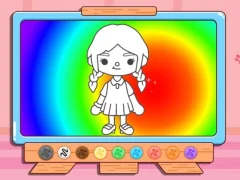 Spel Coloring Book: Toca Boca Girl på nätet