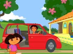 Spel Dora The explorer Dora's Ride-Along City Adventure på nätet