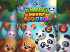 Spel Animal Merge Zoo Drop på nätet
