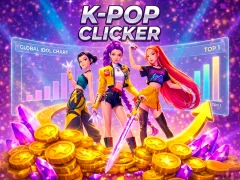 Spel K-pop. Clicker på nätet