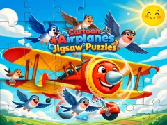 Spel Cartoon Airplanes: Jigsaw Puzzles på nätet
