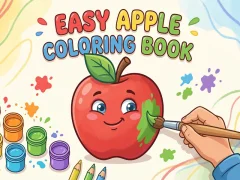 Spel Easy Apple Coloring Book på nätet