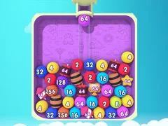 Spel Bubble Merge 2048 på nätet