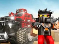 Spel Blocky Cars: Car Battle på nätet