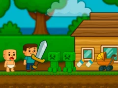 Spel Baby Noob Help! Steve på nätet