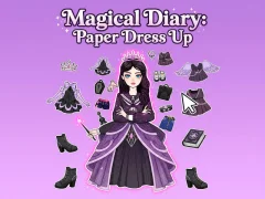 Spel Magical Diary: Paper Dress Up på nätet