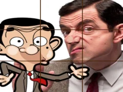 Spel Mr Bean Tile Puzzle på nätet