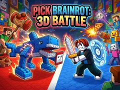 Spel Pick Brainrot: 3D Battle på nätet