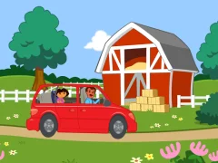 Spel Dora The explorer Dora's Ride-Along Animal Photo Adventure på nätet