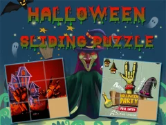 Spel Halloween Sliding Puzzle på nätet