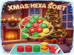 Spel Xmas Hexa Sort på nätet