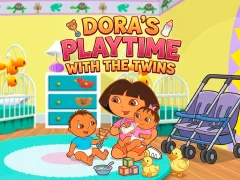 Spel Dora the Explorer Dora's Playtime with the Twins på nätet
