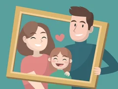 Spel Happy Family Puzzle på nätet