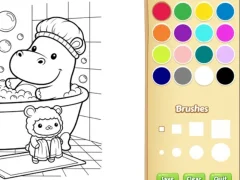 Spel Cozy Friends Coloring Book for Kids på nätet