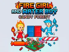 Spel Fire Girl and Water Boy Candy Forest på nätet