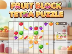 Spel Fruit Block Tetra Puzzle på nätet