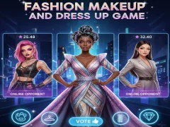 Spel Fashion Makeup And Dress Up Game på nätet