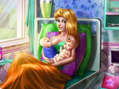 Spel Sleepy Princess Twins Birth på nätet