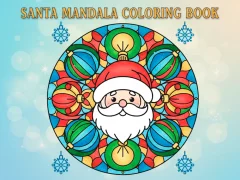 Spel Santa Mandala Coloring Book på nätet