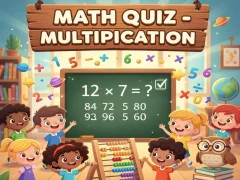 Spel Math Quiz - Multiplication på nätet