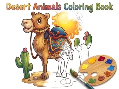 Spel Desert Animals Coloring Book på nätet