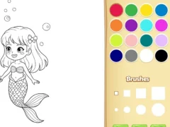 Spel Mermaid Coloring Book For Kids på nätet