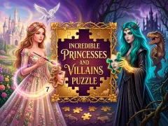 Spel Incredible Princesses and Villains Puzzle på nätet