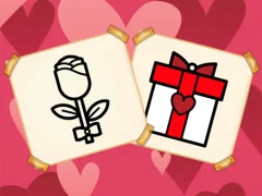 Spel Valentine Present Coloring på nätet
