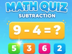 Spel Math Quiz - Subtraction på nätet