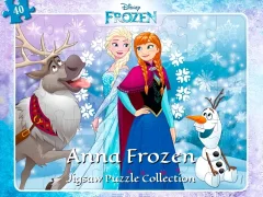 Spel Anna Frozen Jigsaw Puzzle Collection på nätet