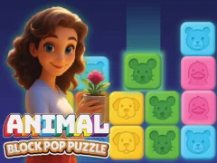 Spel Animal Block Pop Puzzle på nätet