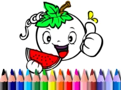 Spel Back To School: Vegy Coloring Book på nätet