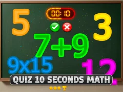 Spel Quiz 10 Seconds Math på nätet