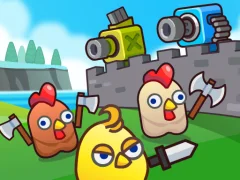 Spel Merge Cannon: Chicken Defense på nätet