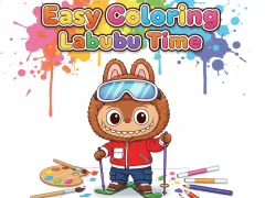 Spel Easy Coloring Labubu Time på nätet